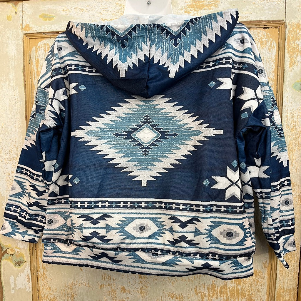 GEO  Print Kangaroo Hoodie