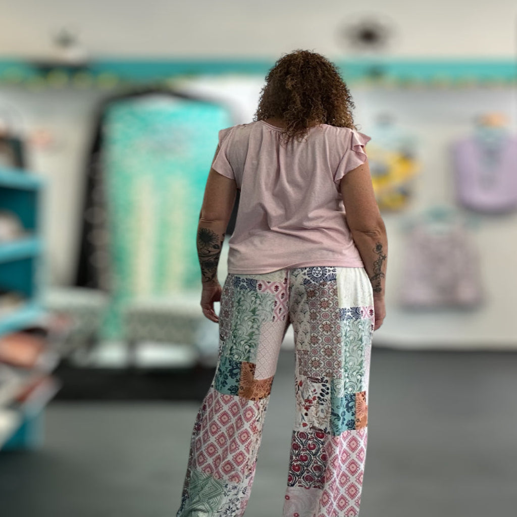 Floral Patchwork Pants