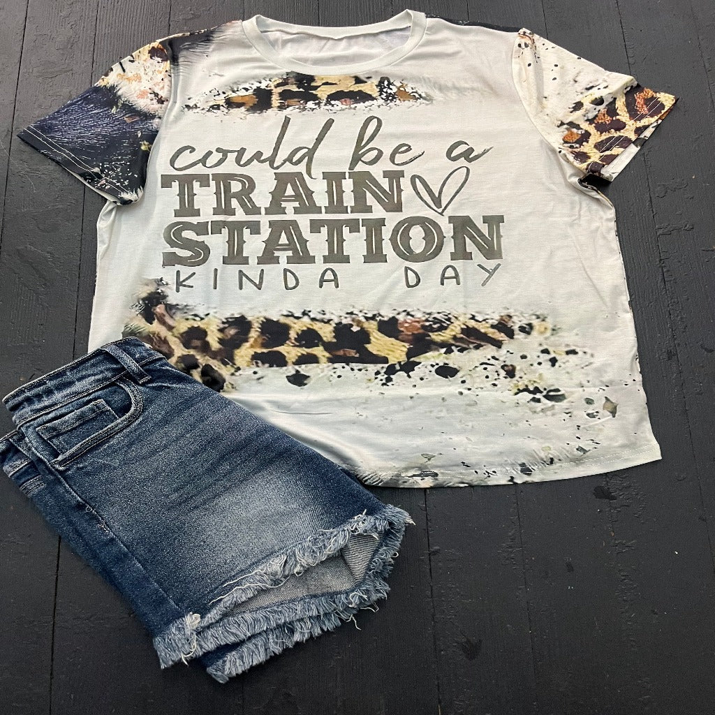 Train Station Kind of Day T shirt 