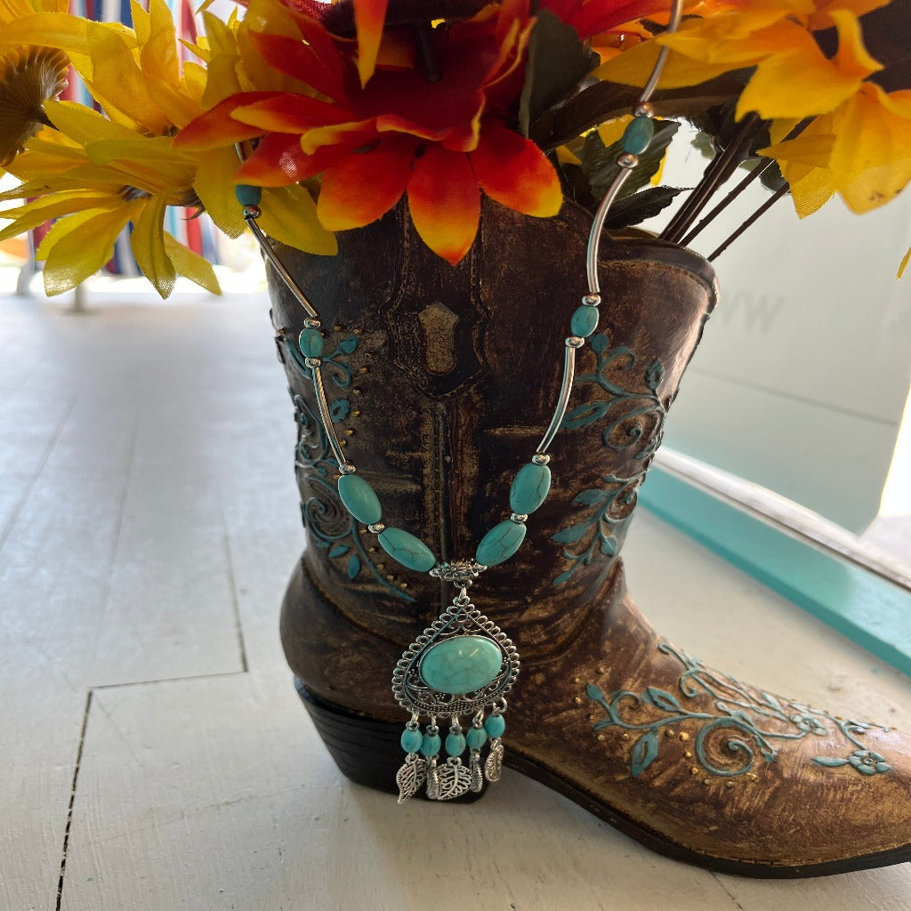 Silver Leaves Necklace