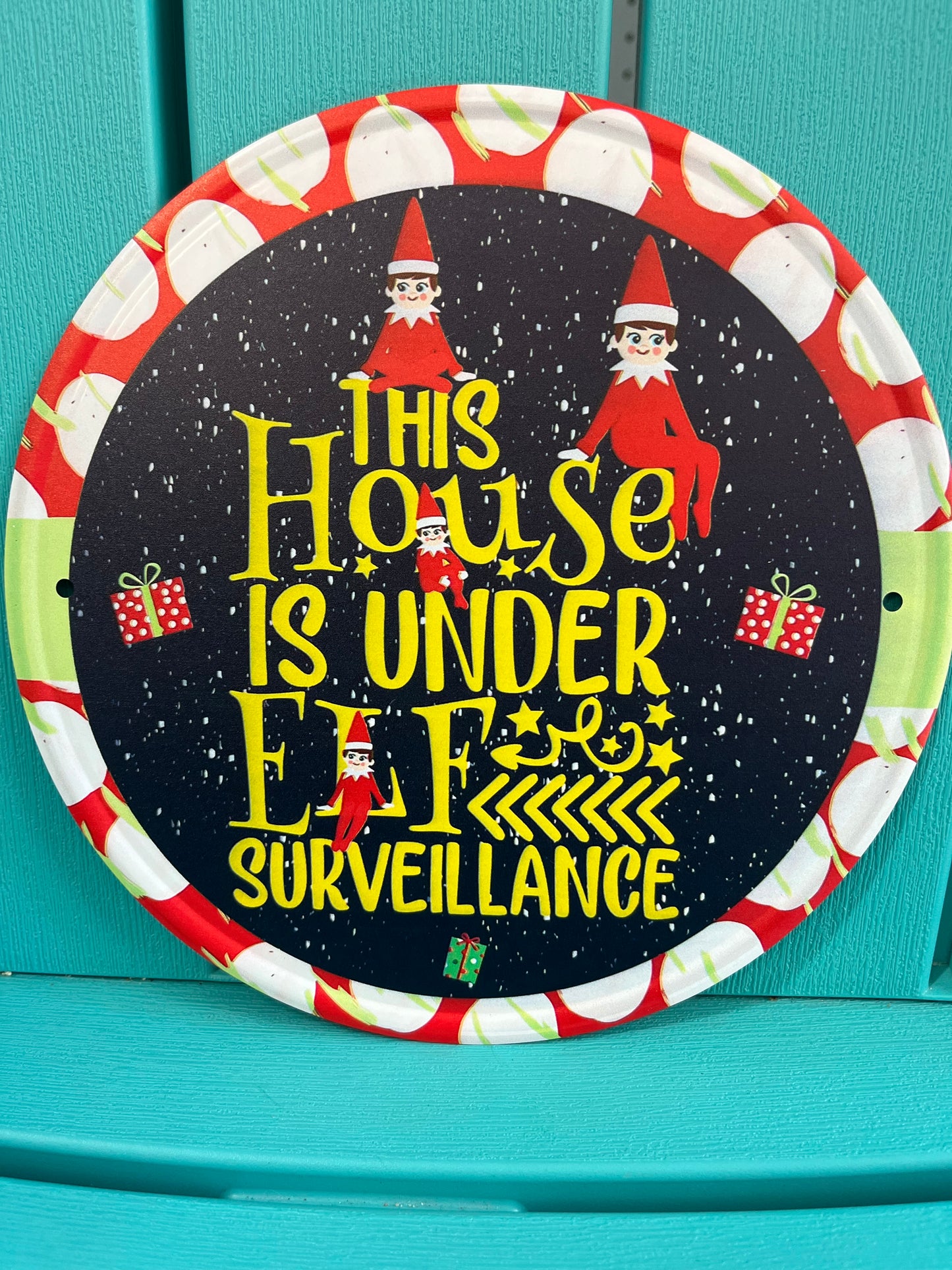 Elf Surveillance sign