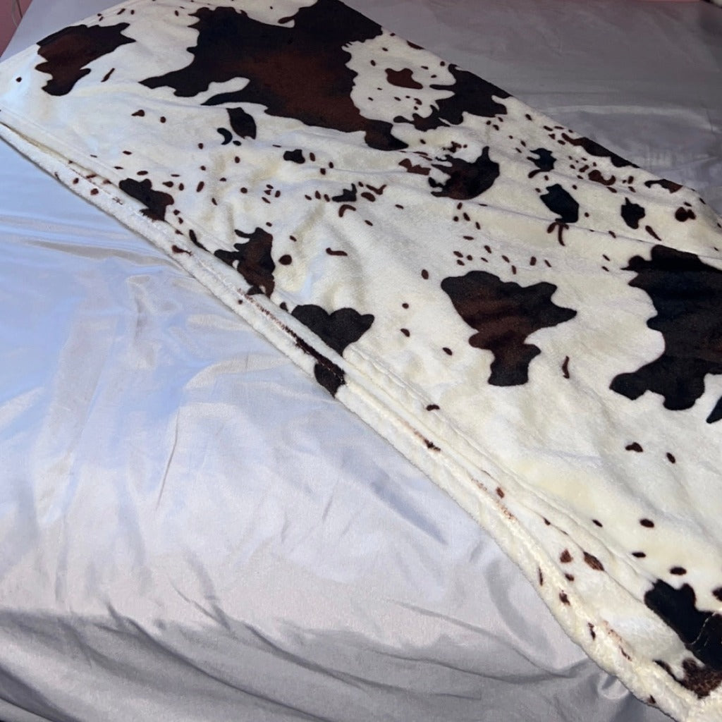 Cow Print Blanket