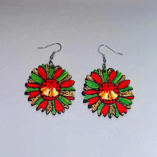 Festive Sunflower Earrings