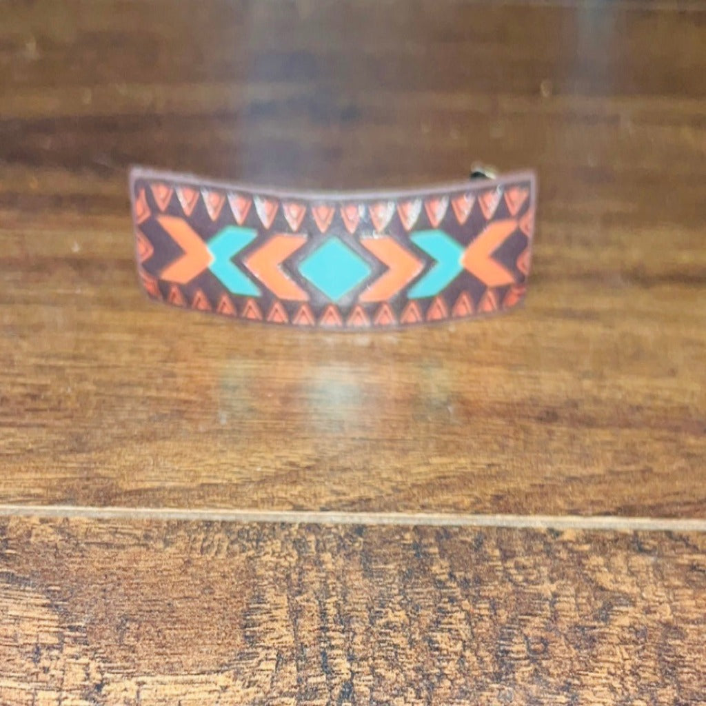 Aztec Print Hair Barrette