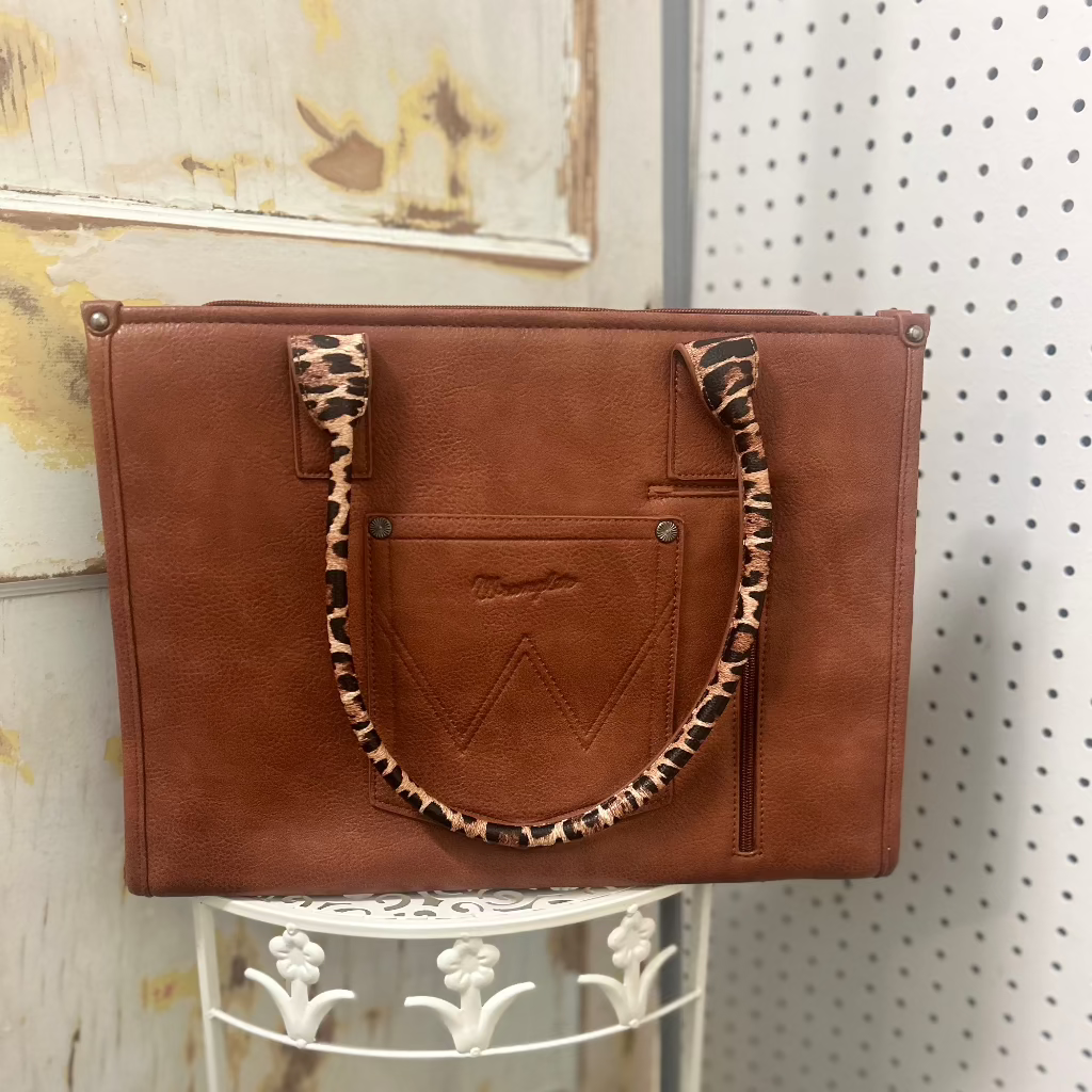 Leopard Print Wrangler Tote