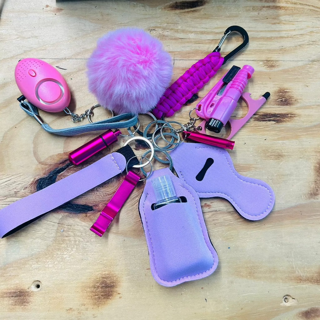 11 Piece Self Defense Keychain Kit