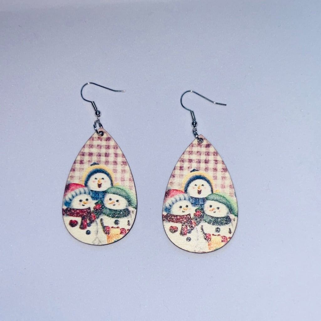 Snowman Earrings