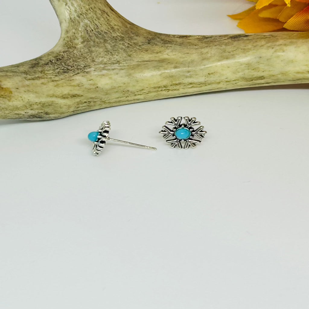 Snowflake Stud Earrings