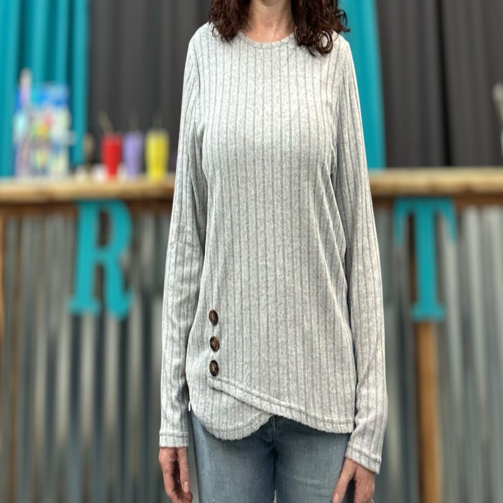 Long sleeve Gray Top