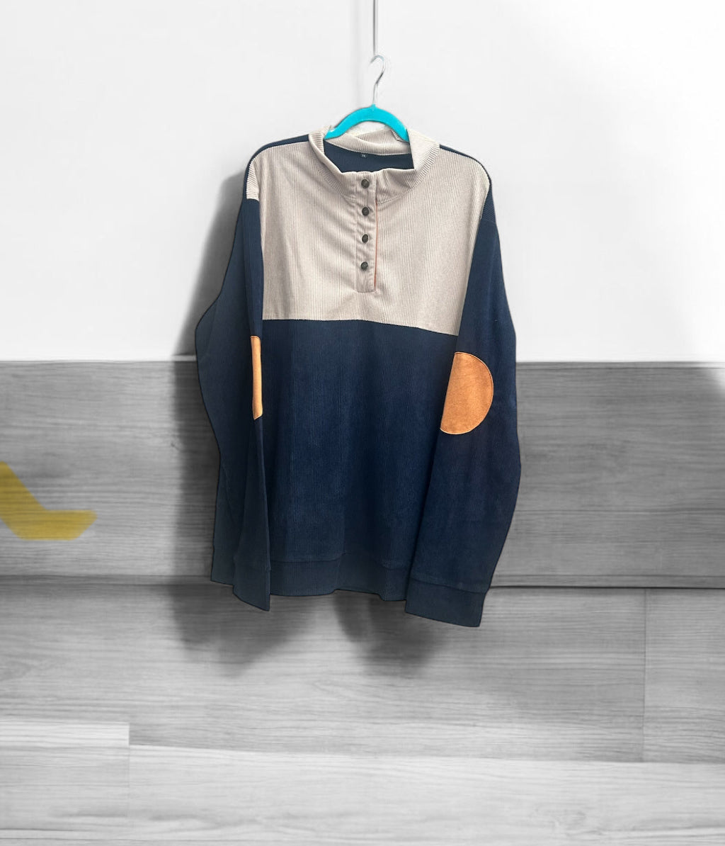 Casual Color-Block Top