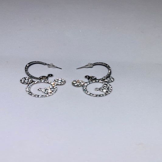Open Circle Bling Earrings