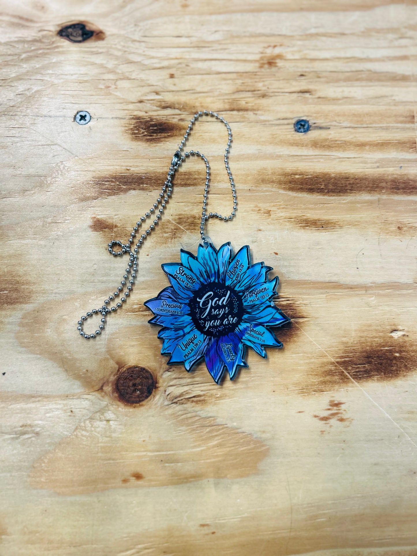 God Says Rearview Mirror Charm