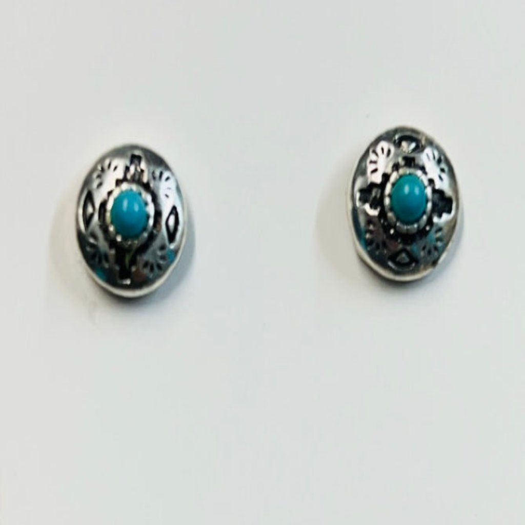 Round Stud Earrings
