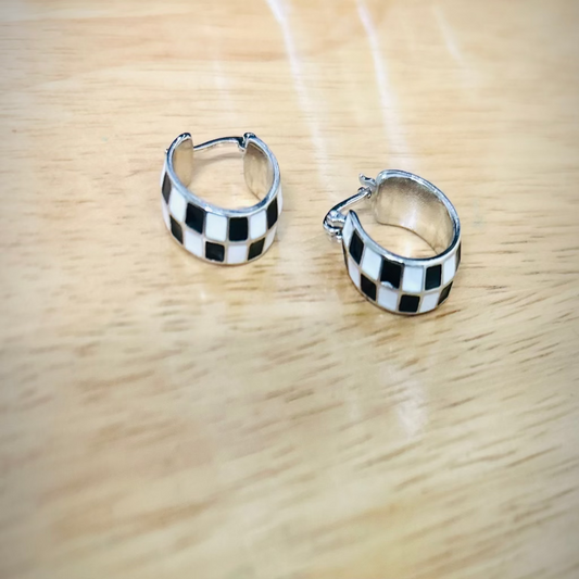 Checkered Earrings