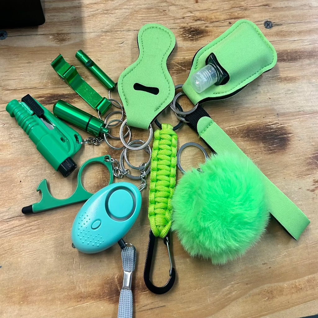 11 Piece Self Defense Keychain Kit
