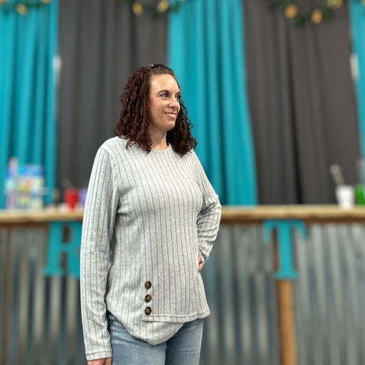 Long sleeve Gray Top