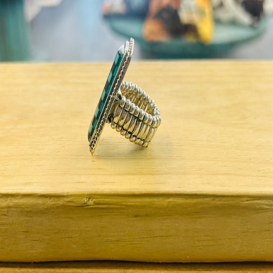 Glitter Checkered Ring