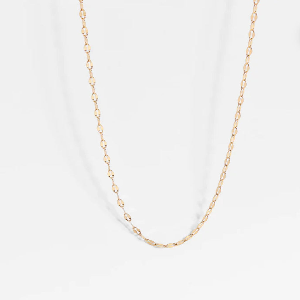 Gold Lip Chain Necklace