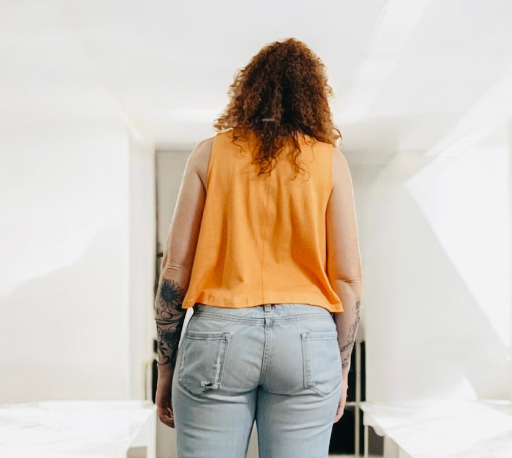 Basic Orange Crop Top