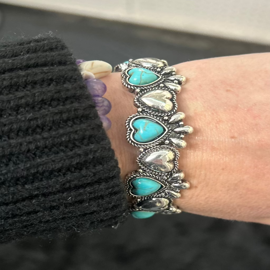 Turquoise Heart Bracelet