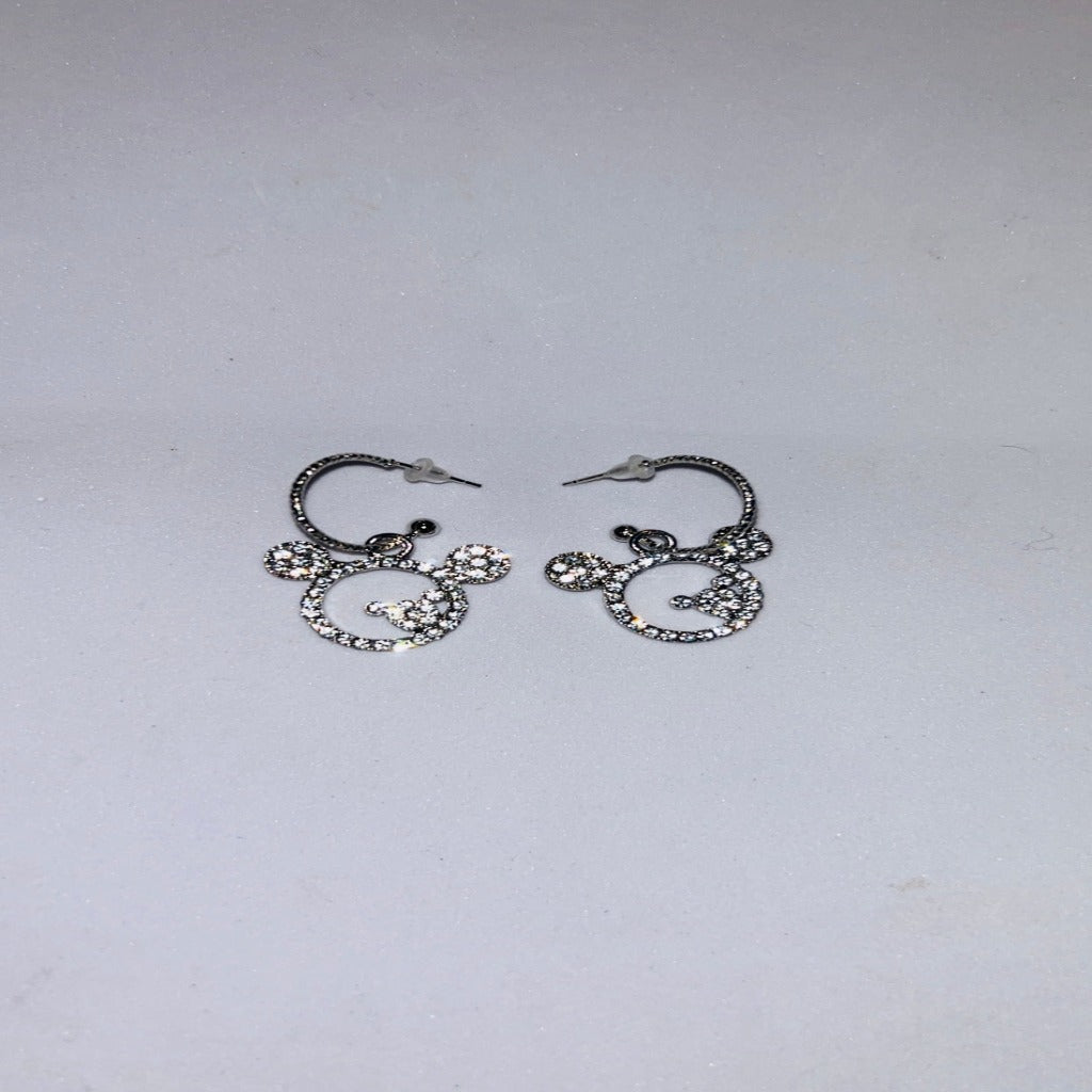 Open Circle Bling Earrings