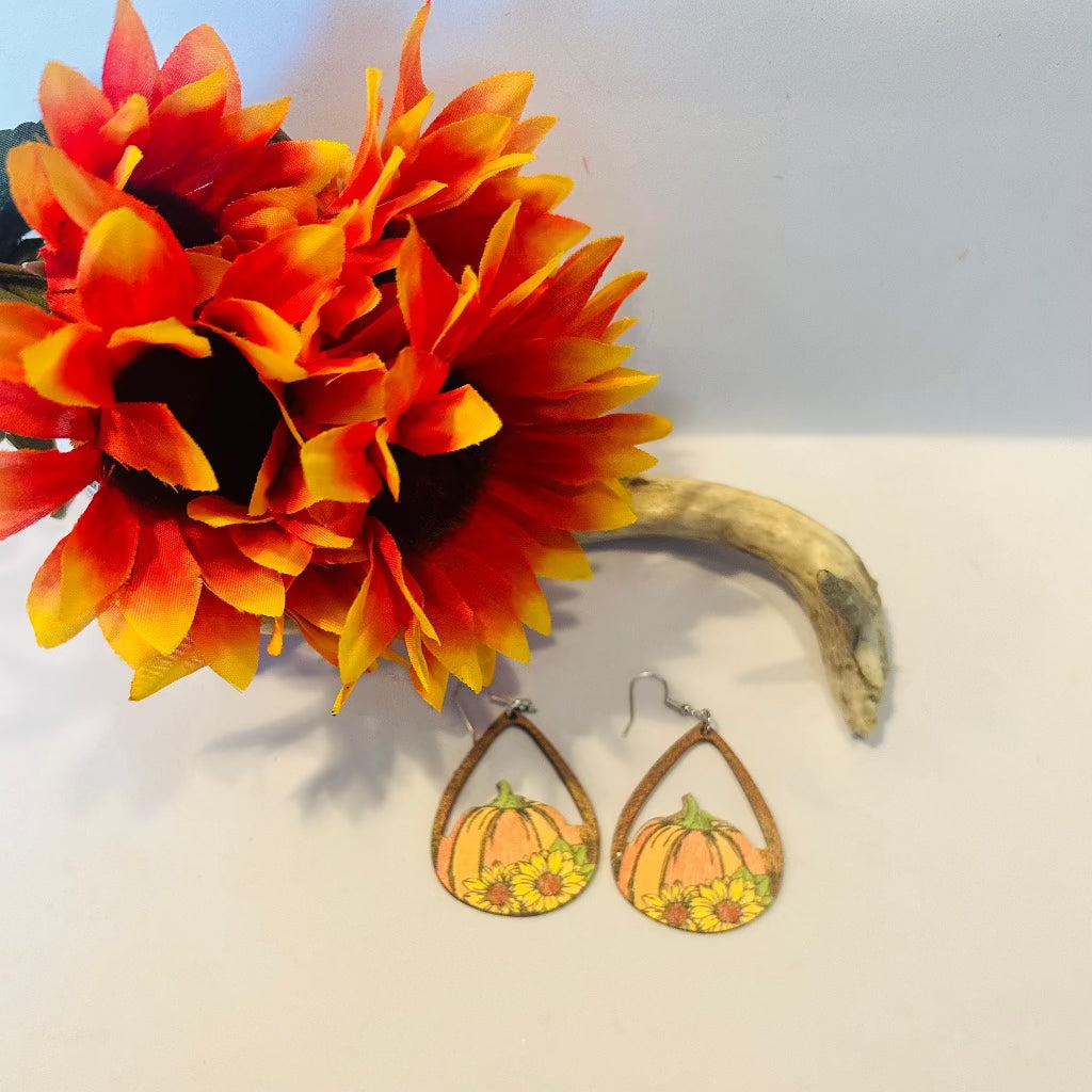Harvest Pumpkin Earring
