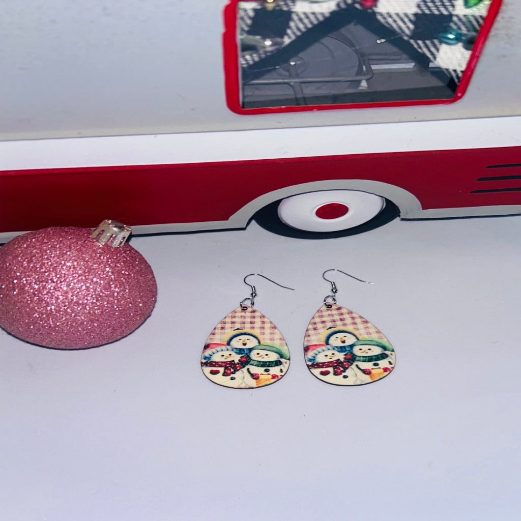Snowman Earrings