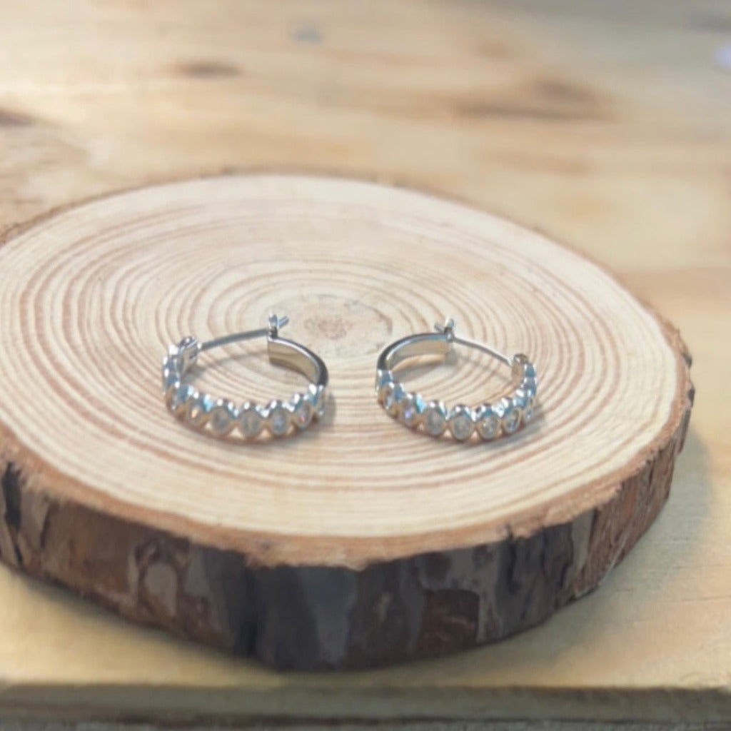 Full Moon Hoop Earrings