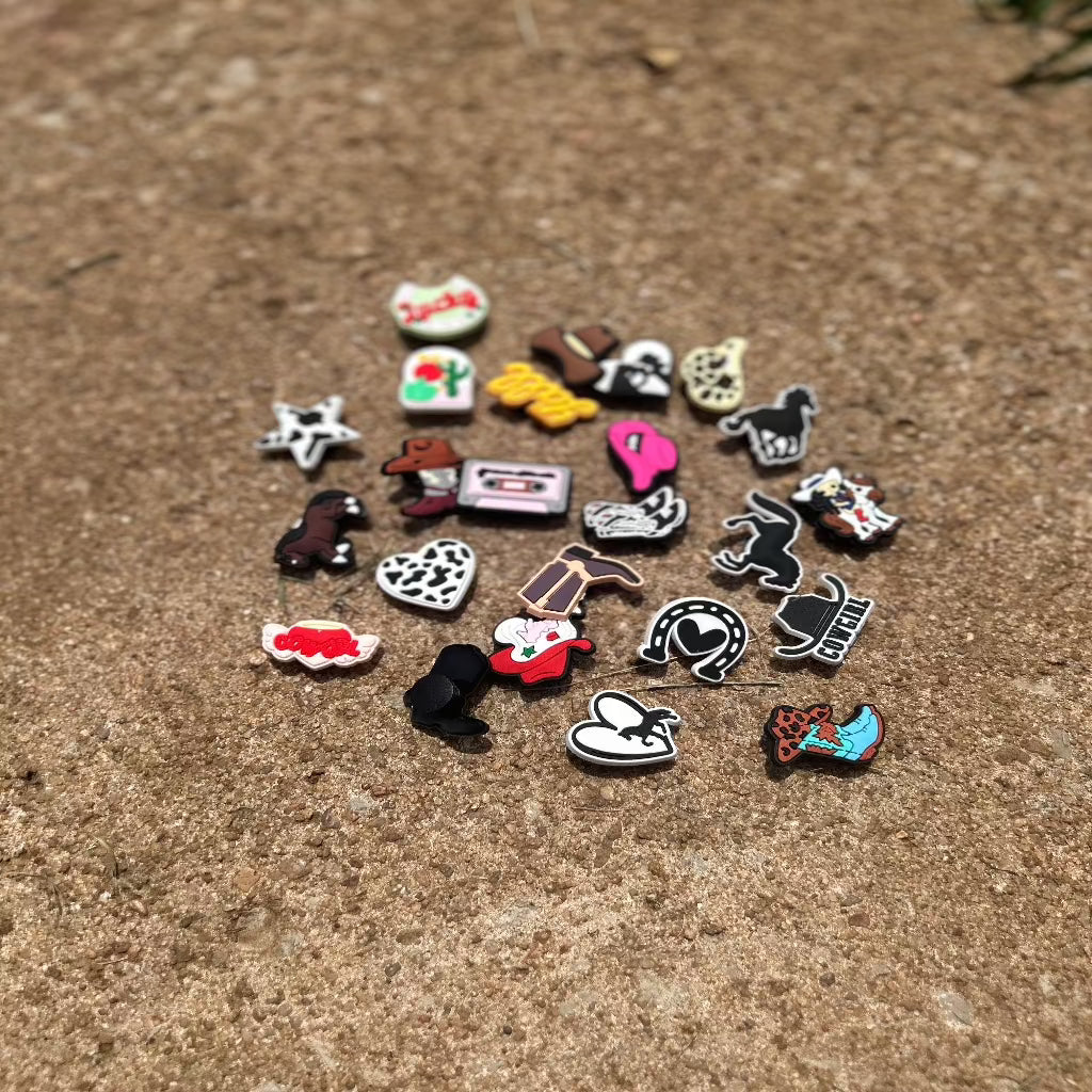 Western Croc Charms