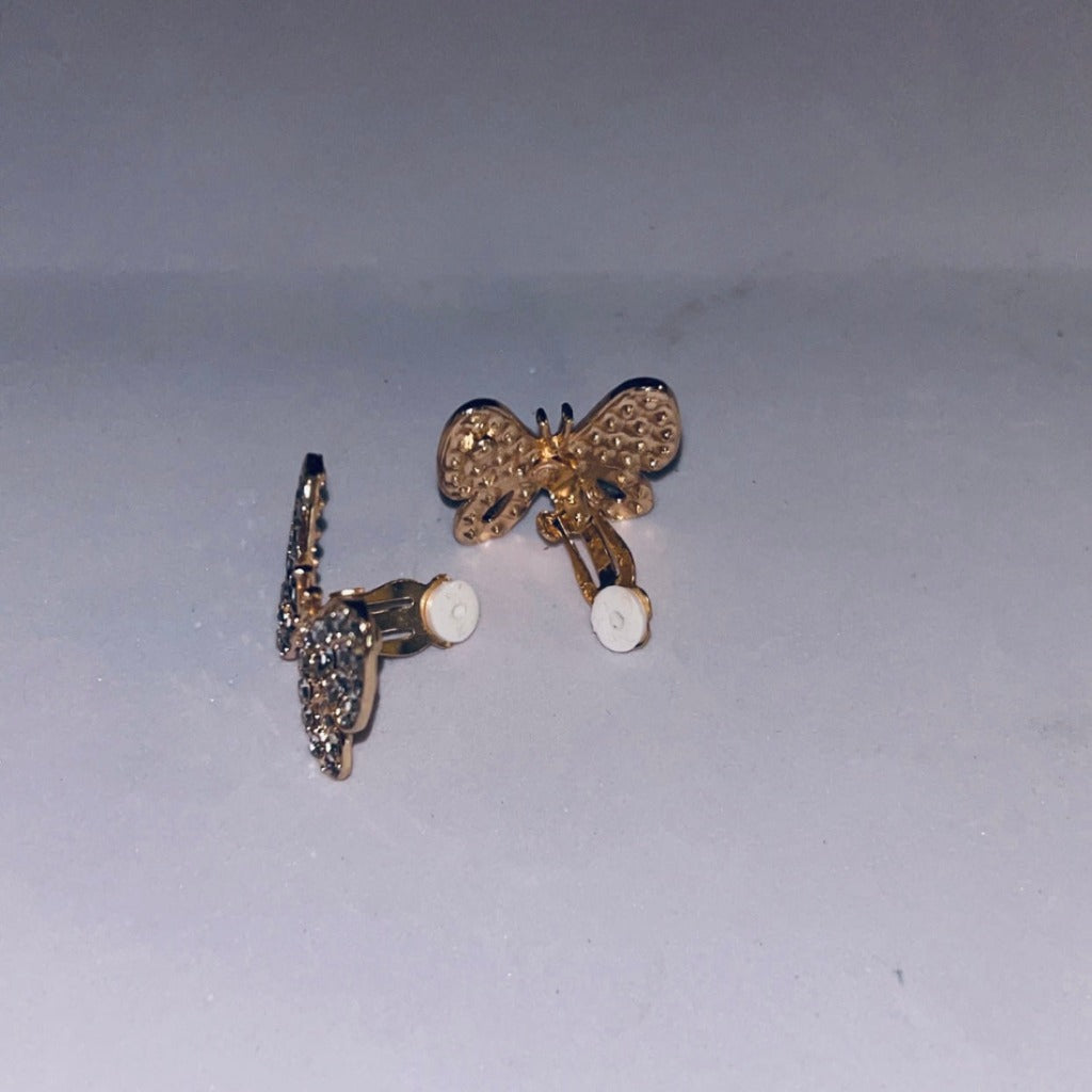 Clip-On Butterfly Earrings