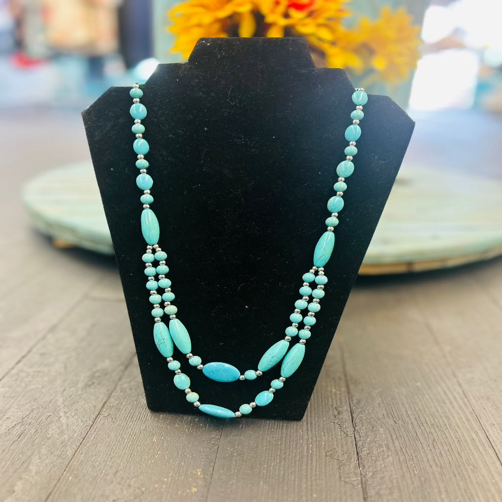 Turquoise Bead Necklace