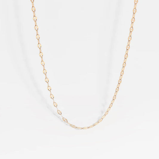 20” Gold Lip Chain Necklace