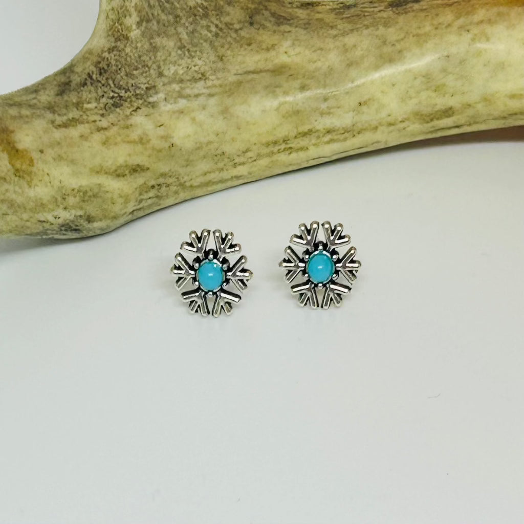 Snowflake Stud Earrings