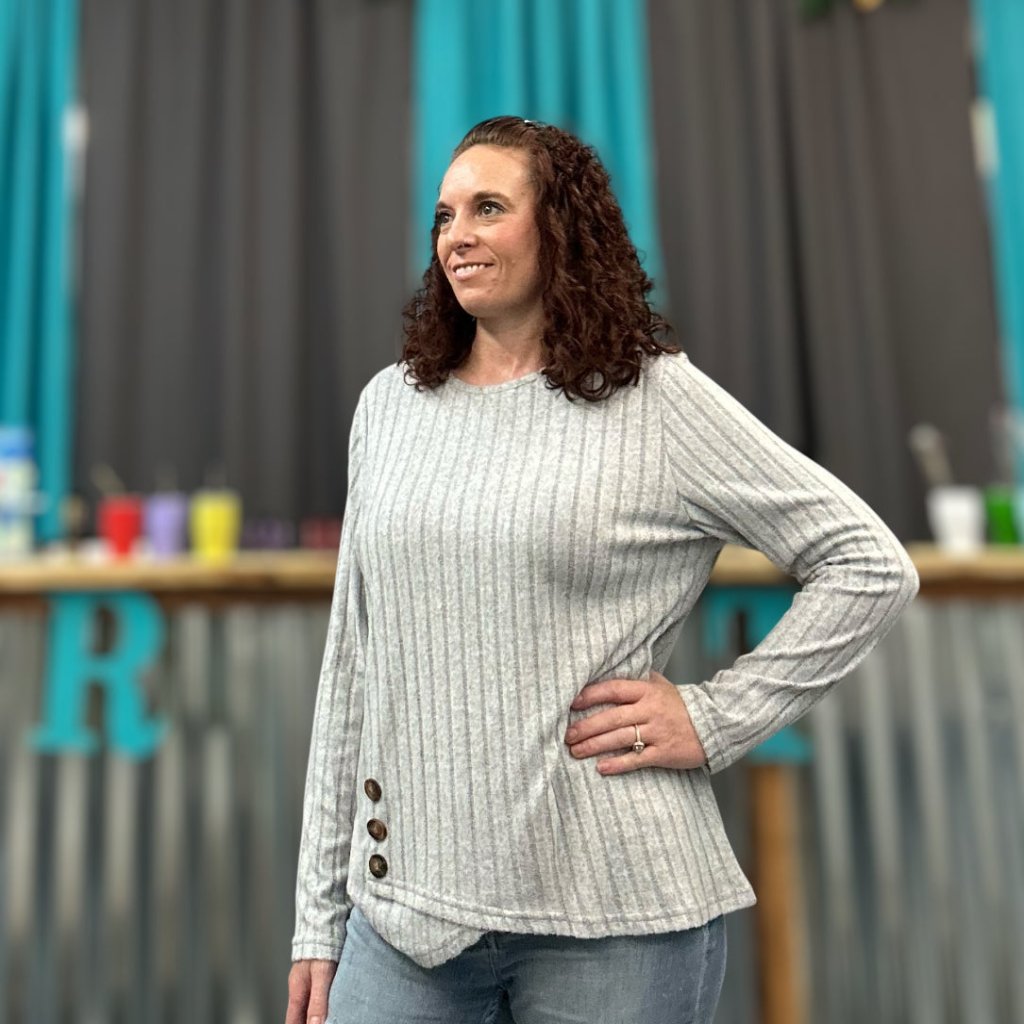 Long sleeve Gray Top