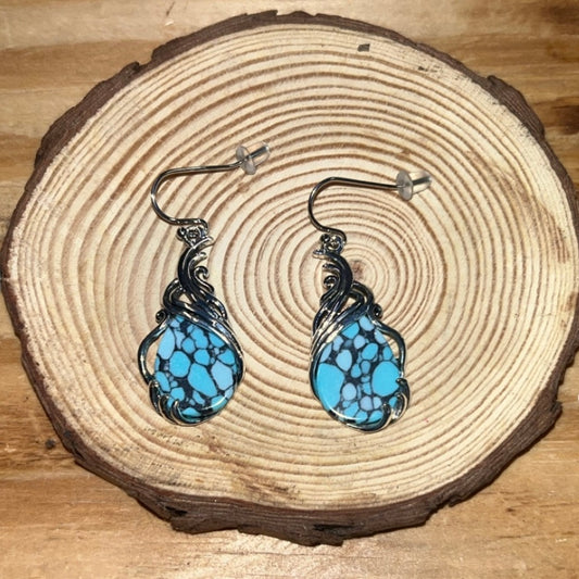 Turquoise Teardrop Earrings