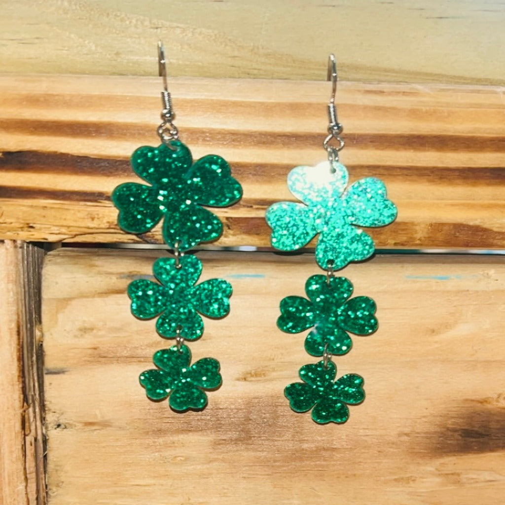 Dangle Clover Earrings