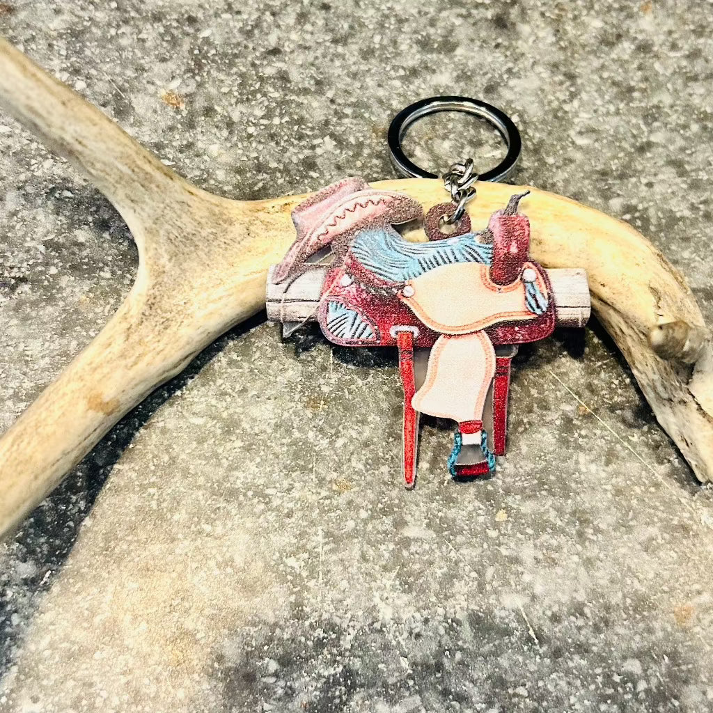 Back In The Saddle Keychain