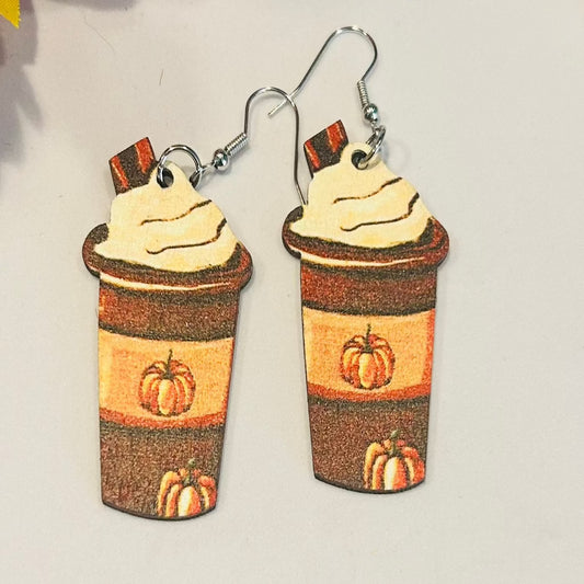 Pumpkin Latte Earrings