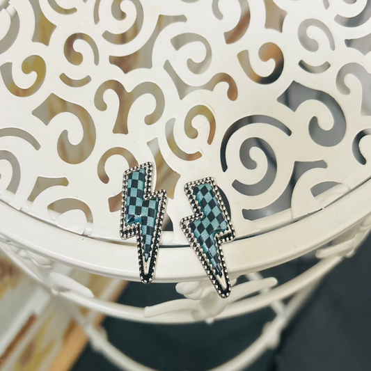 Glitter Bolt Earrings