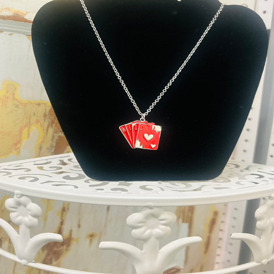 Red Wild Card Necklace