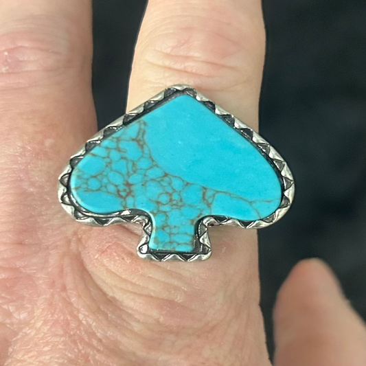 Vegas Bound Spade Cuff Ring