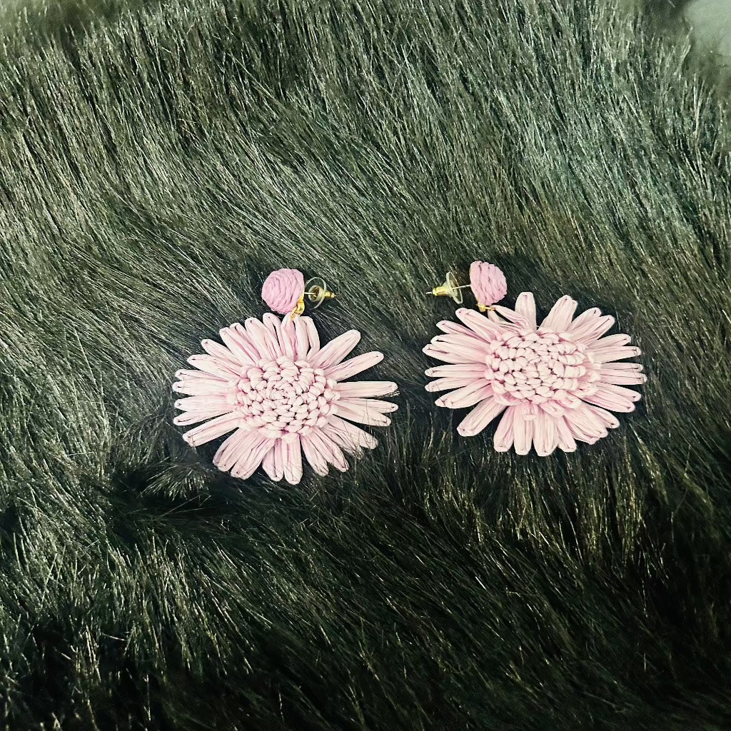 Lavender Flower Earrings