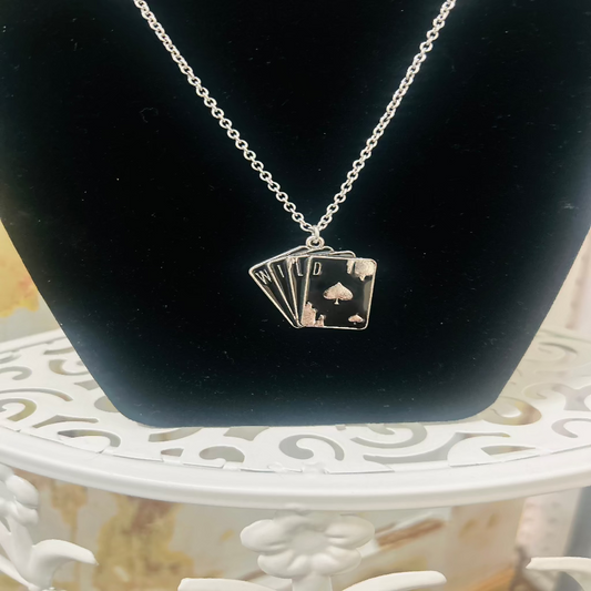 Black Wild Card Necklace