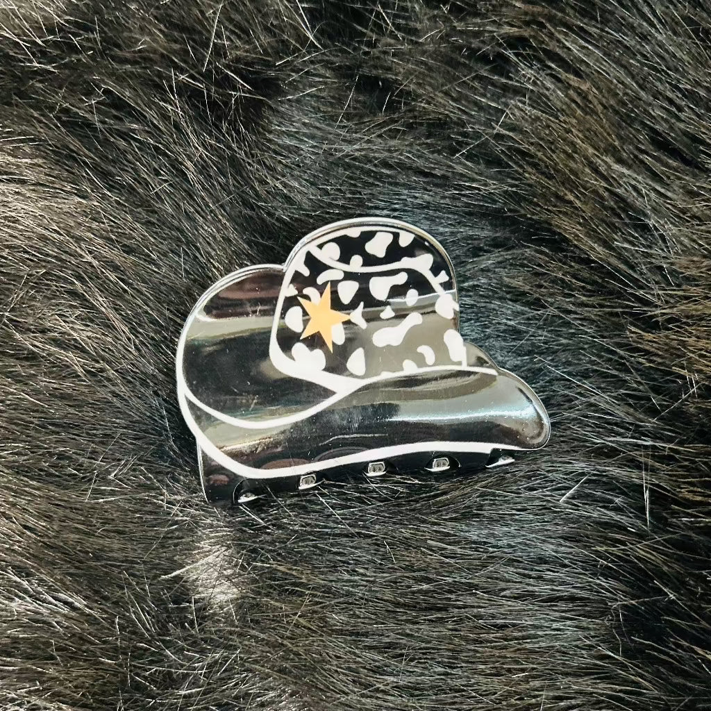 Cowboy Hat Hair Claw