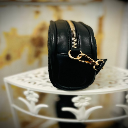 Sleek Black Shoulder Bag