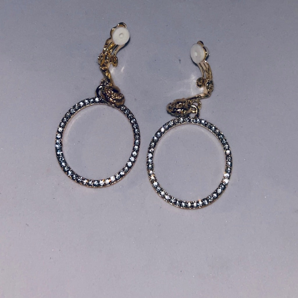 Clip-On Cubic Zirconium Earrings