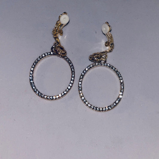 Clip-On Cubic Zirconium Earrings