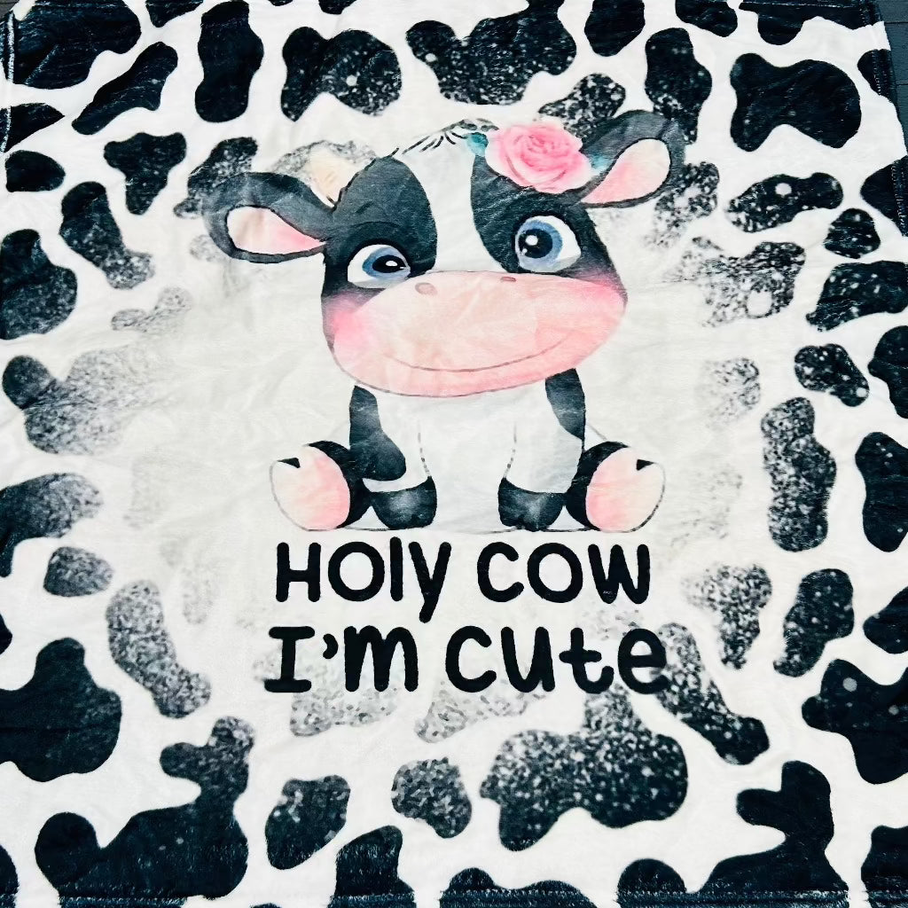 I’m Cute Cow Blanket