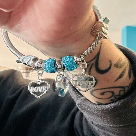 Blue Charm Bracelet