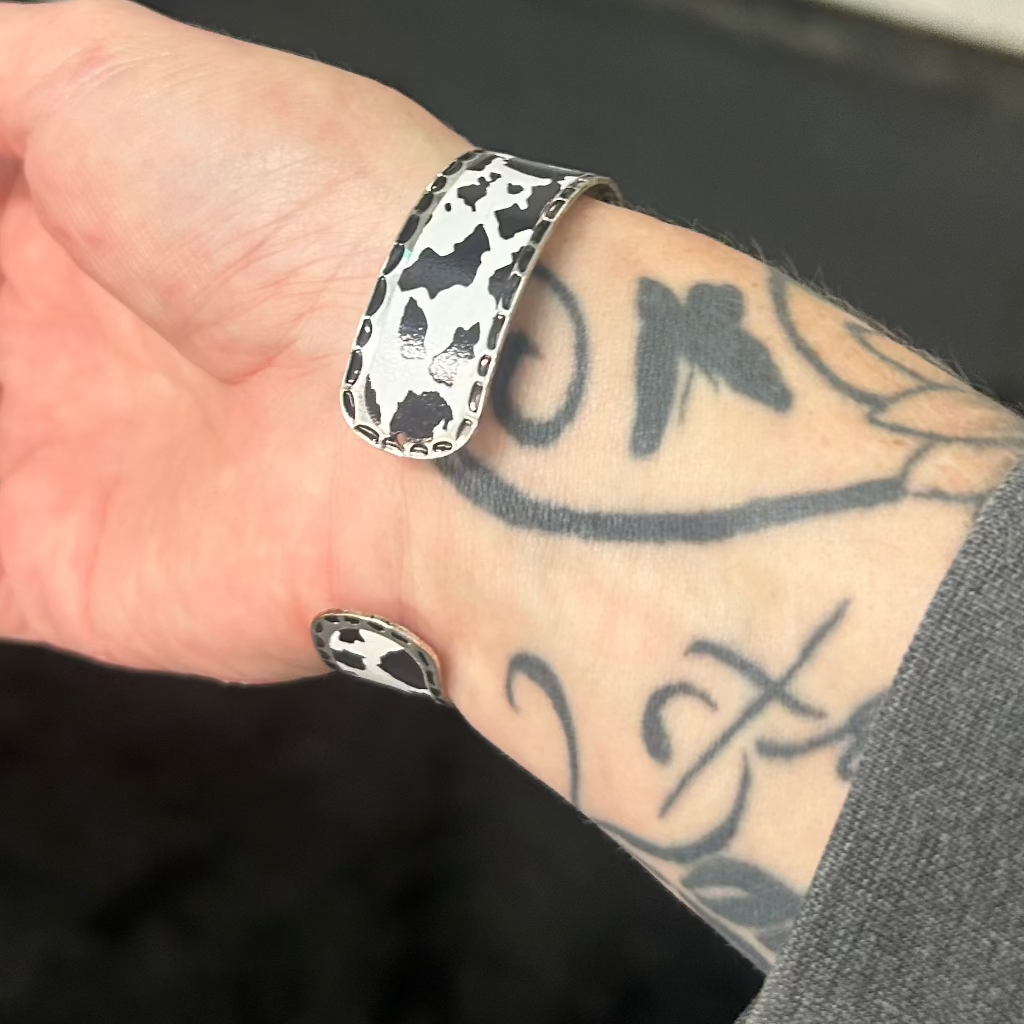 Cow Print Cuff Bracelet